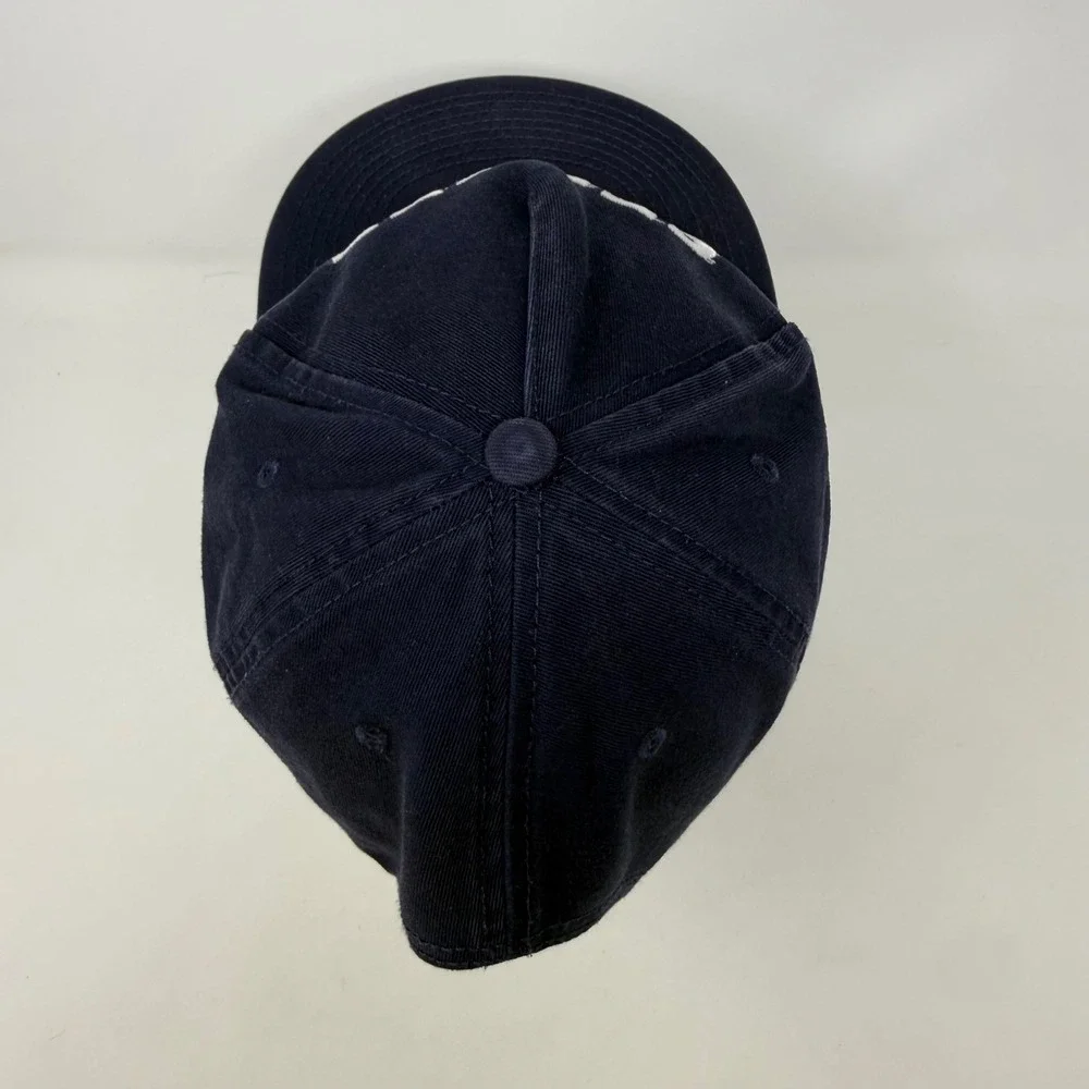 See See Motorcycle Racing Hat Mens Navy Blue Otto Cap 176-1315 Strapback Cotton